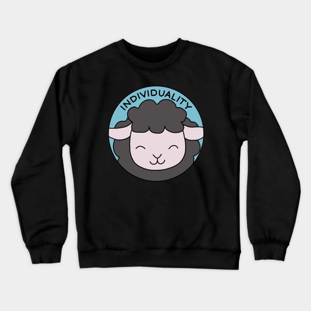 Black sheep - individuality Crewneck Sweatshirt by valentinahramov